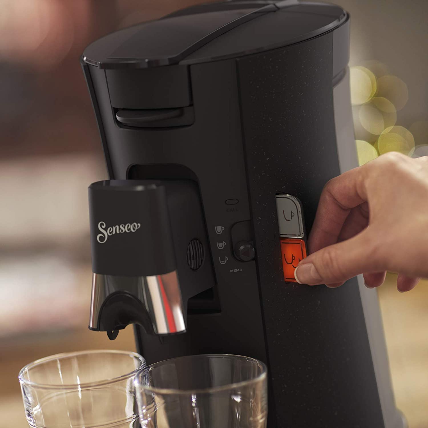 Machine à Café à Dosettes SENSEO Select Eco – Noir Moucheté, Fonction Mémo, CSA240/20 - photo 3