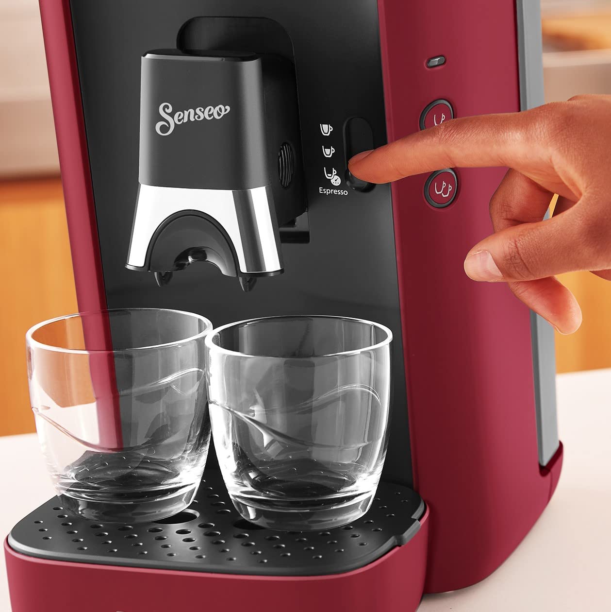 Domestic Appliances Senseo Maestro Machine à Café à Dosettes – Réservoir 1,2L, Rouge, CSA260/91 - photo 4