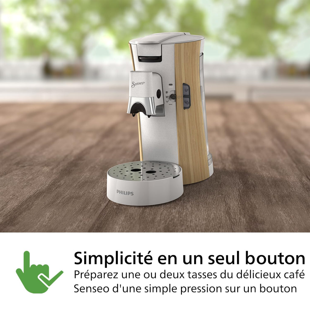 SENSEO Select Machine à Café à Dosettes – Blanc Soie, 3 Intensités, Crema Plus, CSA240/06 - photo 5