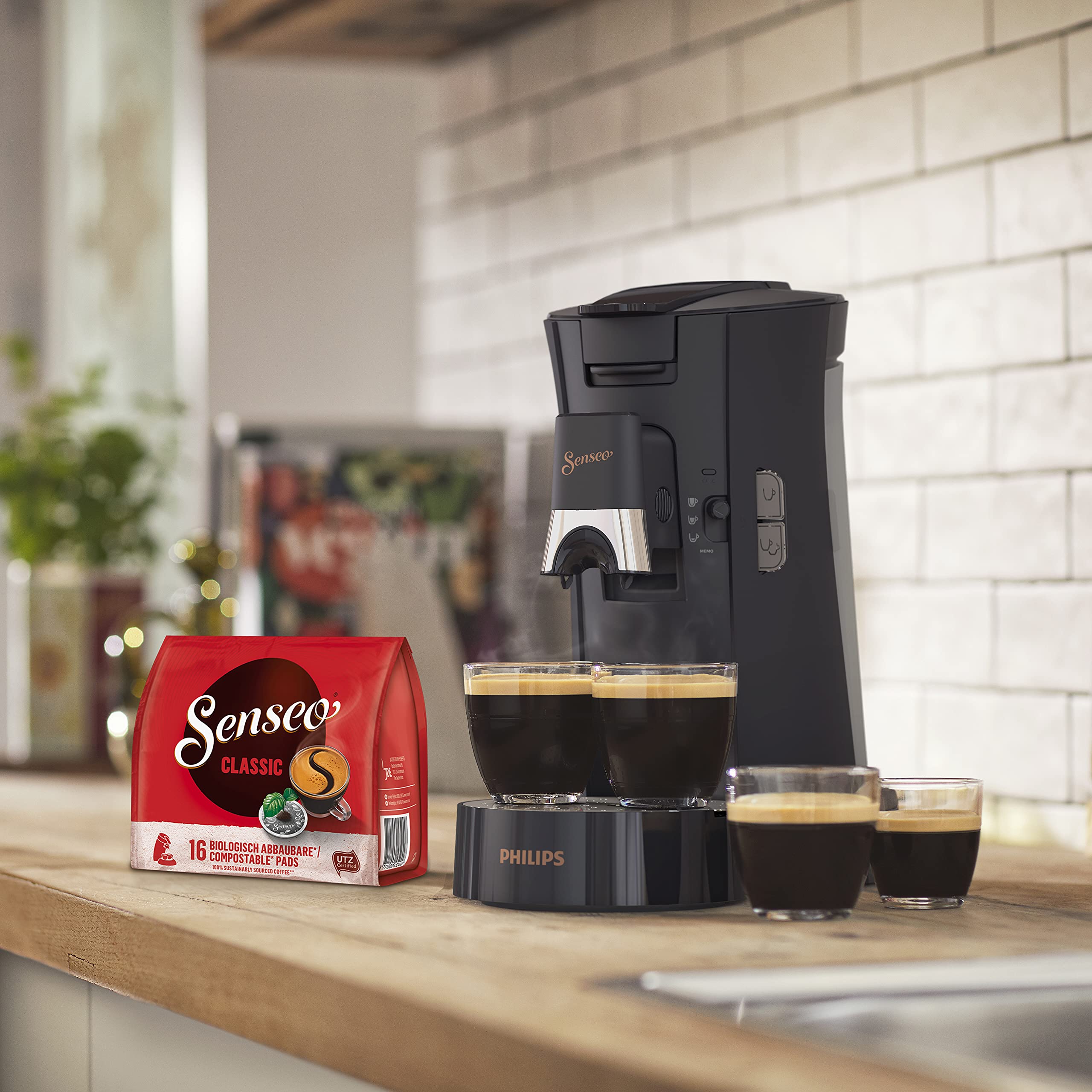 Domestic Appliances Senseo Select CSA240/60 – Machine à Café à Dosettes Noir, Fonction Mémo - photo 2