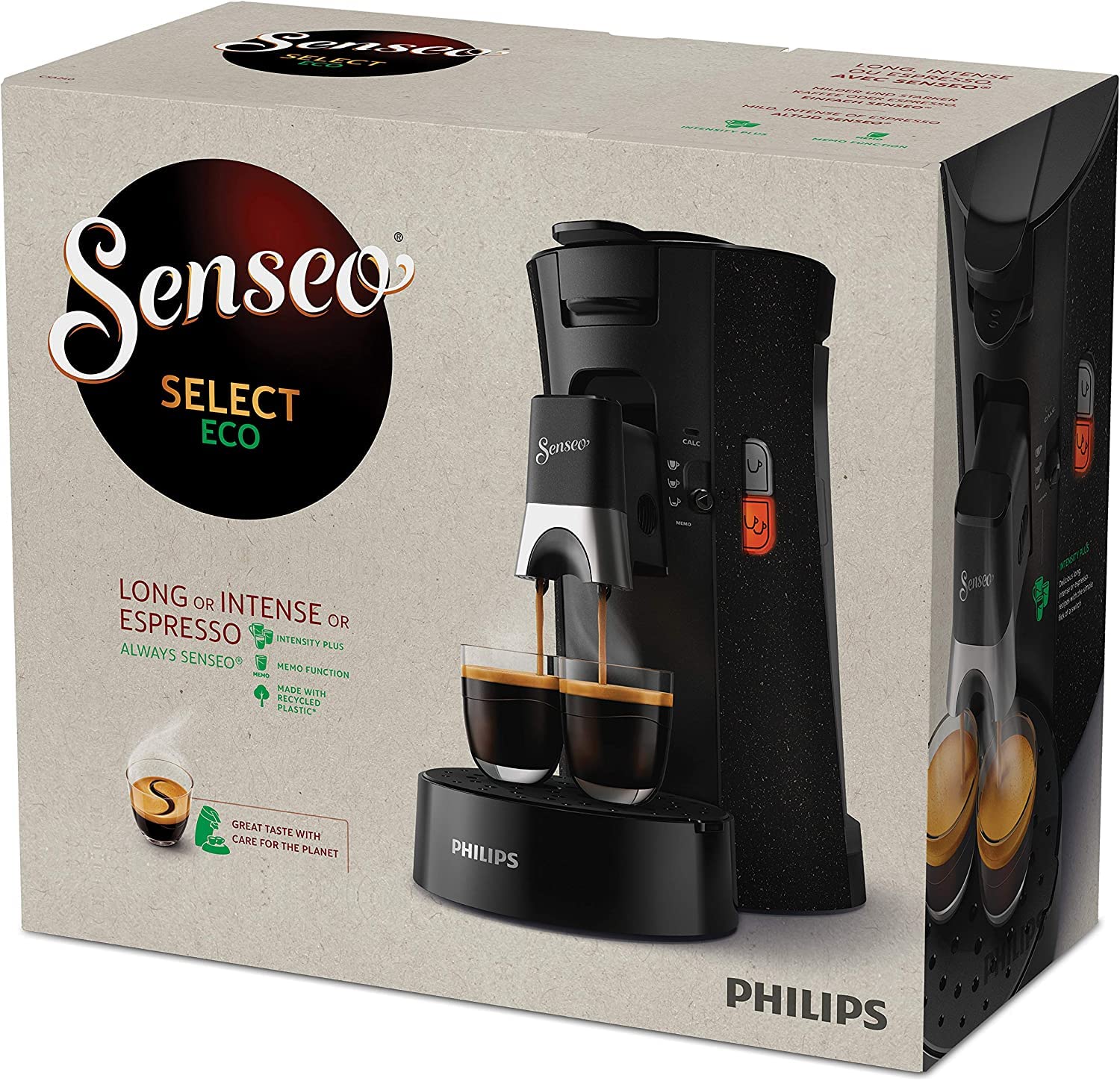 Machine à Café à Dosettes SENSEO Select Eco – Noir Moucheté, Fonction Mémo, CSA240/20 - photo 8