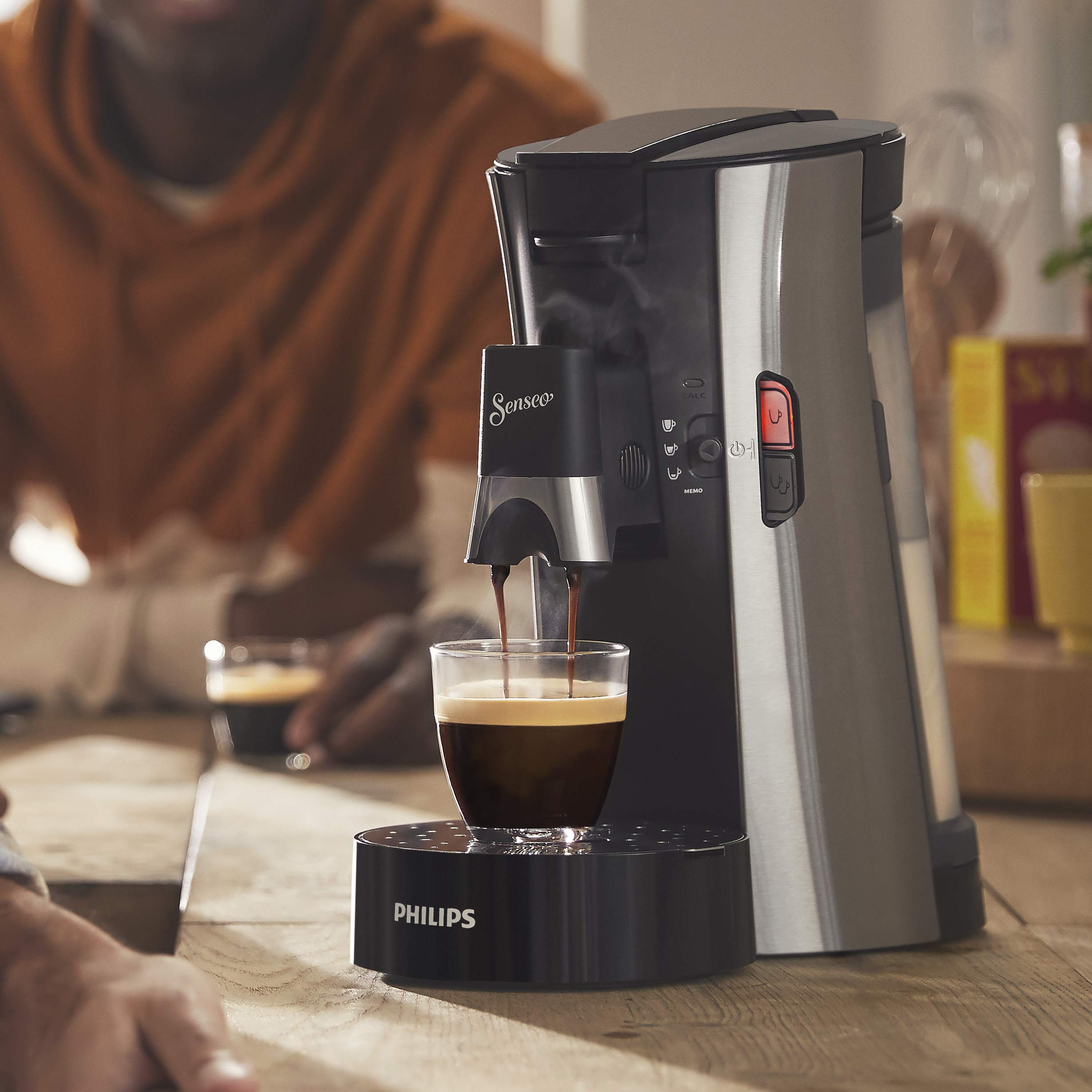 Machine à Café à Dosettes SENSEO Select Eco – Acier Brossé, Intensity Plus, Crema Plus, CSA250/10 - photo 3